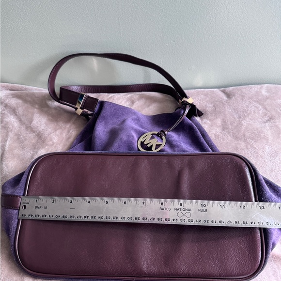 Michael Kors Rich Purple Suede Hobo Bag - Picture 4 of 10